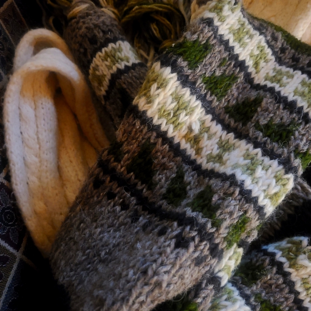 Scarf Wool hand knit